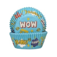 Capsules pour cupcakes de Comic - FunCakes - 48 unités