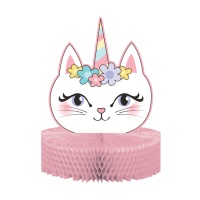 Centre de table de chat licorne