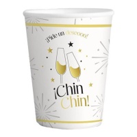 Verres de Nouvel An Chin Chin de 266 ml - 6 unités