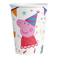 Gobelets de Peppa Pig party de 250 ml - 8 unités