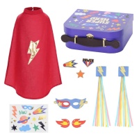 Kit de super-héros dans une valise - PartyDeco - 6 pièces