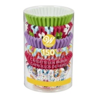 Coupelles miniatures pour cupcakes de diverses couleurs et formes - Wilton - 150 unités