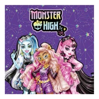 Serviettes Monster High de 16,5 cm - 20 unités