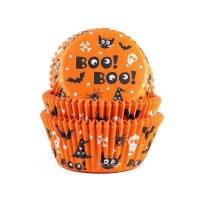 Capsules pour cupcakes d'Halloween Boo! Boo! - House of Marie - 50 unités