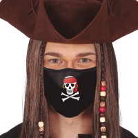 Masque hygiénique réutilisable de pirate pour adulte