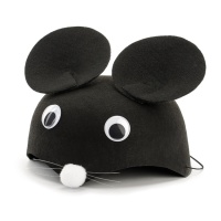 Casquette de souris noire de 59 cm