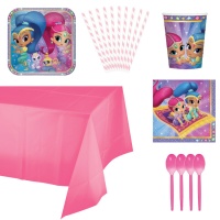 Pack pour fête de Shimmer et Shine - 8 personnes