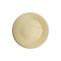 Assiettes en bois de 21 cm - 4 unités