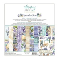 Kit de papier pour scrapbooking de Lavender Farm - Artis decor - 12 feuilles