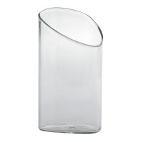 Gobelets de 80 ml en plastique transparent inclinés - Dekora - 100 unités