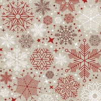 Tissu canvas Recycled Xmas Snowflakes - Katia