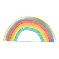 Serviettes arc-en-ciel de 16,5 x 8 cm - 16 unités