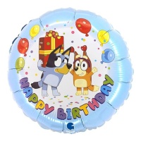 Ballon Bluey Joyeux Anniversaire de 35 cm