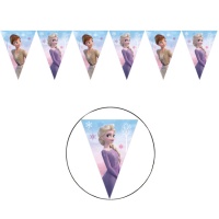 Guirlande de fanions Frozen lilas - 2,3 m