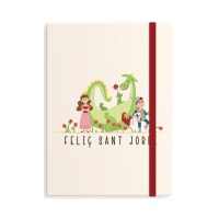 Carnet de Sant Jordi de 14,5 x 10,5 x 1,5 cm - 1 unité