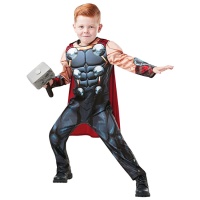 Déguisement de Thor des Avengers avec marteau pour enfant