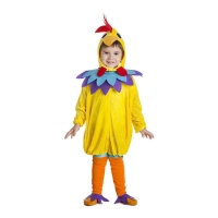 Costume de bébé coq jaune