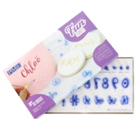 Kit de tampons de numéros et symboles spéciaux calligraphiques - PME - 31 unités