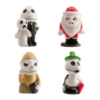 Figurines pour galette de Jack Skellington de 3,5 à 4 cm - Dekora - 50 unités