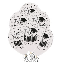 Ballons en latex transparents pour la Graduation de 30 cm - Sempertex - 12 unités