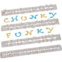 Découpeurs de lettres et chiffres Chunky Funky - FMM - 4 unités