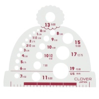 Jauge d'aiguilles à tricoter de 2 mm à 15 mm - Clover