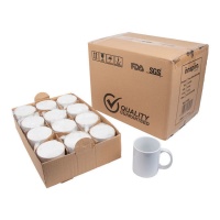 Tasses en porcelaine blanche de 325 ml - Innspiro - 36 unités