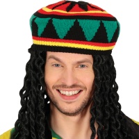 Chapeau de rasta coloré