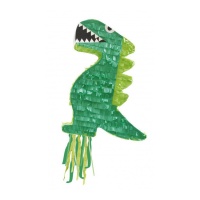 Piñata 3D de dinosaure vert de 43 x 34 x 9 cm