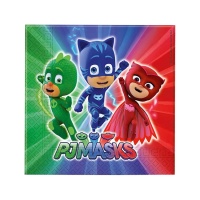 Serviettes PJ Masks de 16,5 x 16,5 cm - 20 unités