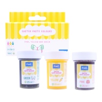 Ensemble de colorants en pâte aux tons pastel de 25 gr - PME - 3 unités