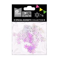 Confettis en flocons de neige iridescents de 15 g