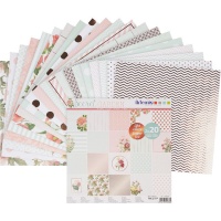 Kit de papiers pour scrapbooking de Secret Garden - Artemio - 40 feuilles