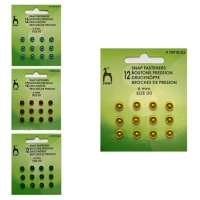 Boutons-pression de 0,6 cm - Pony - 12 paires