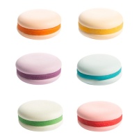 Figurines en sucre de macarons colorés - Dekora - 72 unités