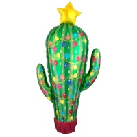 Ballon en forme de sapin de Noël 1,01 x 0,53 m cactus - Anagram