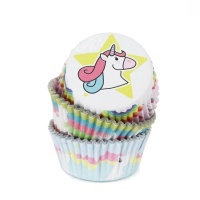 Capsules pour cupcakes Licorne - PME - 60 unités