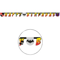 Guirlande d'anniversaire Batman de 2,5 m