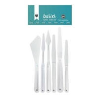 Spatules en plastique blanches - Artis decor - 6 unités