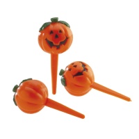 Pics pour cupcakes citrouilles d'Halloween de 7 cm - Dekora - 72 unités