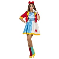 Déguisement de clown avec veste pour femme