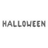 Ballon lettres Halloween noir de 230 x 35 cm - PartyDeco