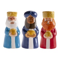 Figurines pour gâteau des Rois Mages avec cadeaux de 3 à 3,5 cm - 100 unités