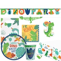 Pack pour fête Dino Party - 8 personnes