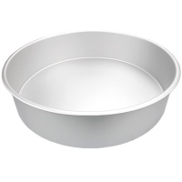 Moule rond en aluminium de 40 x 40 x 10 cm - Decora