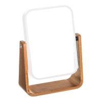 Miroir grossissant de 22 x 16 cm coiffeuse blanche