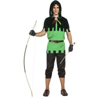 Déguisement d'archer à capuche pour homme