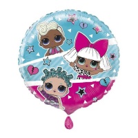 Ballon LOL Surprise bleu et rose de 45,7 cm - Unique