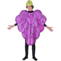 Costume de raisin violet avec chapeau pour adulte