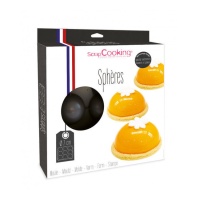 Moule semi-rigide de demi-sphères de 7 cm - Scrapcooking - 9 cavités